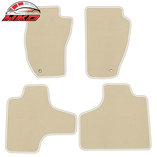 Wholesale 08-13 Jeep Liberty Car Floor Mats Liner Front Rear Nylon Beige Carpets 4PC