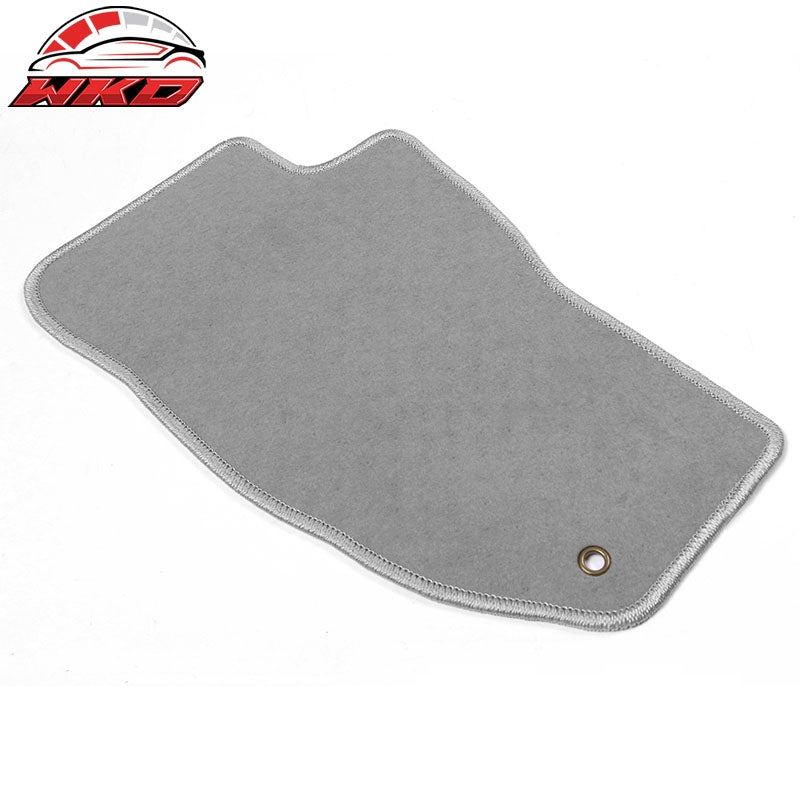 Fits 08-13 Jeep Liberty Car Floor Mats Liner Front Rear Nylon Grey Carpets 4PC