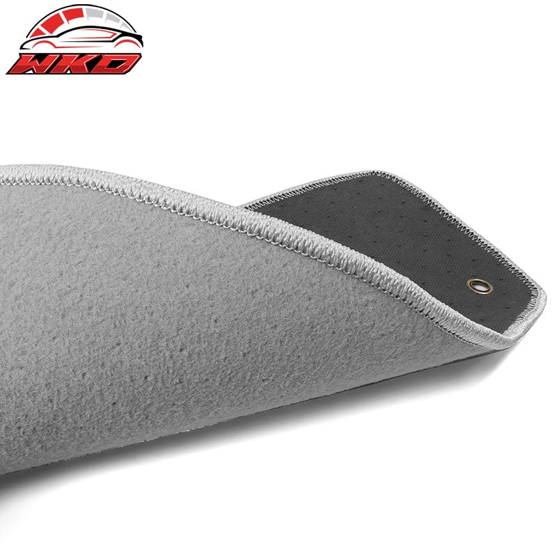 Fits 08-13 Jeep Liberty Car Floor Mats Liner Front Rear Nylon Grey Carpets 4PC