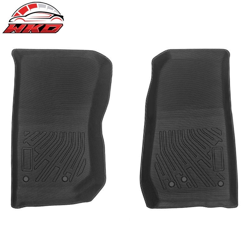 For 07-18 Jeep Wrangler JK 3D TPE Floor Mats All Season Carpets + Window Visors