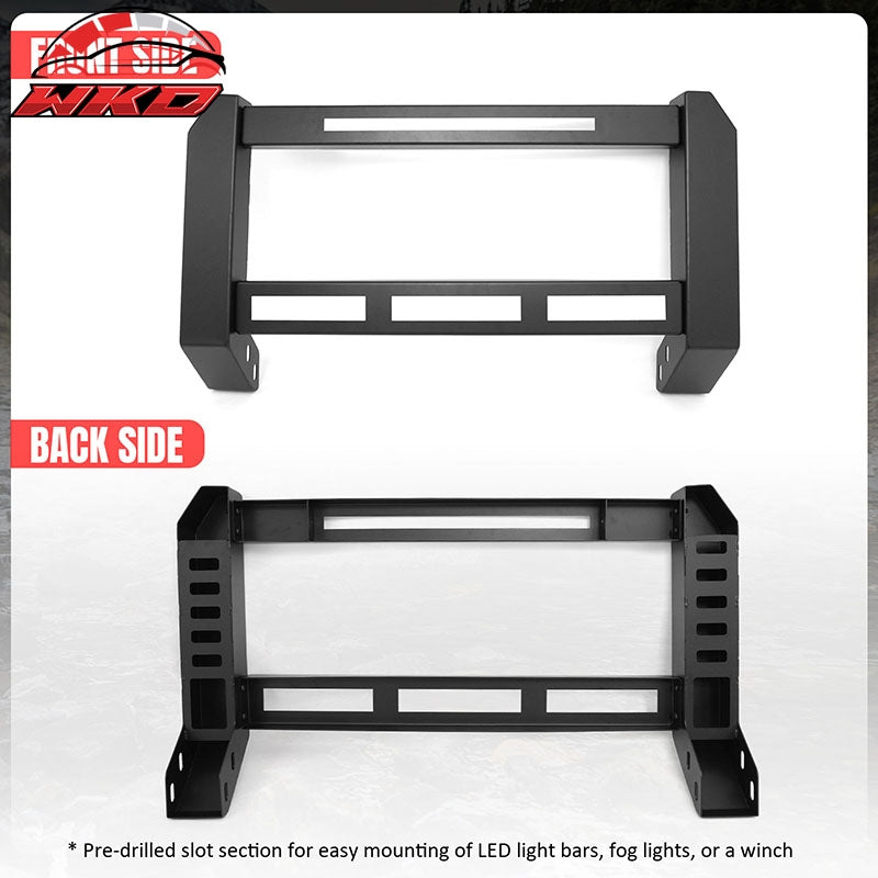 Fits 18-26 Jeep Wrangler JL 20-26 Gladiator JT Bull Bar Push Bumper Grille Guard