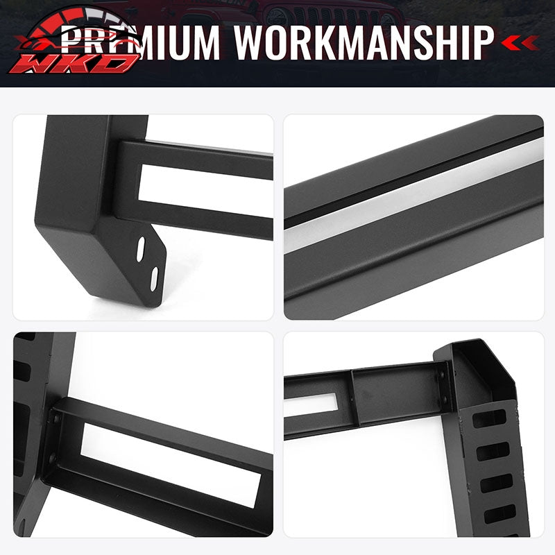 Fits 18-26 Jeep Wrangler JL 20-26 Gladiator JT Bull Bar Push Bumper Grille Guard