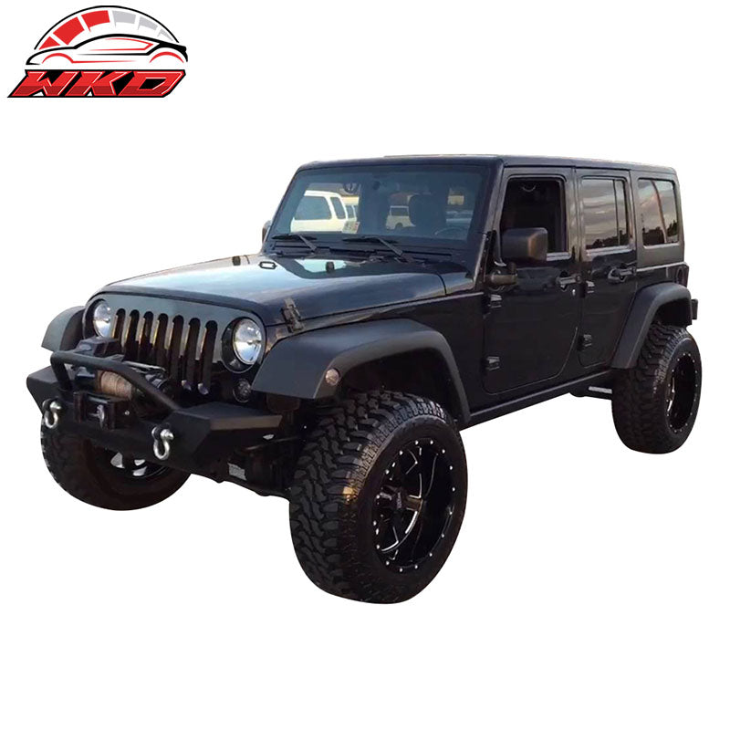 Fits 07-18 Jeep Wrangler JK 4Dr 3" Side Step 2PCS Running Boards