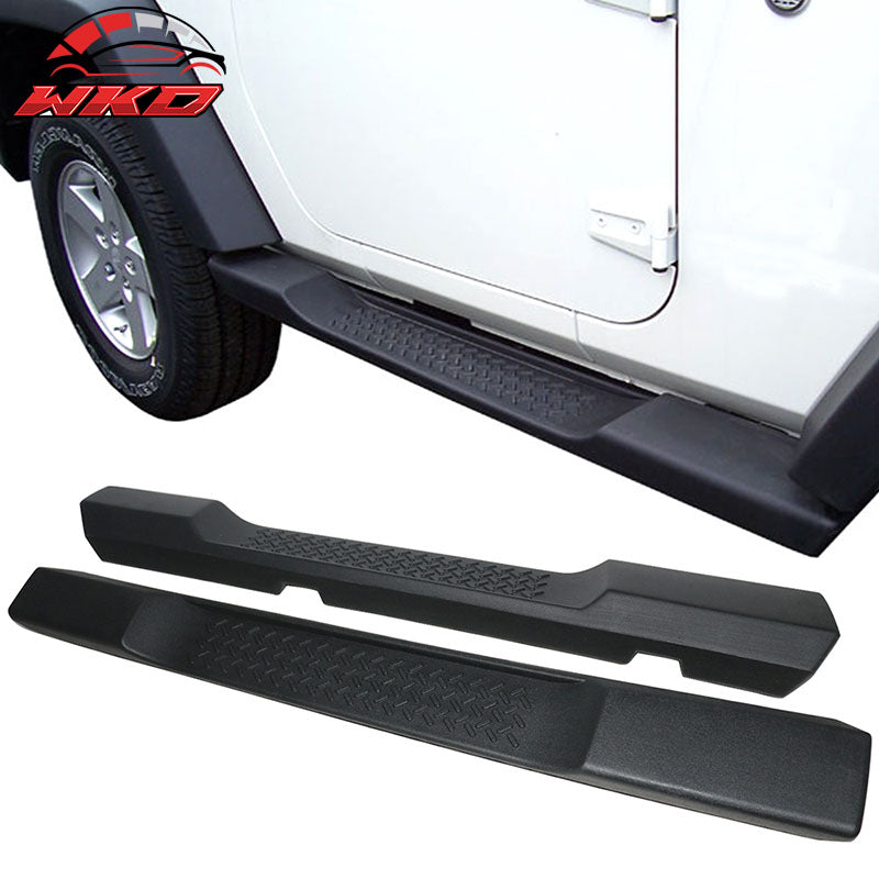 Fits 07-18 Jeep Wrangler 2DR OE Style Running Board Side Step Nerf Bars Pair PP
