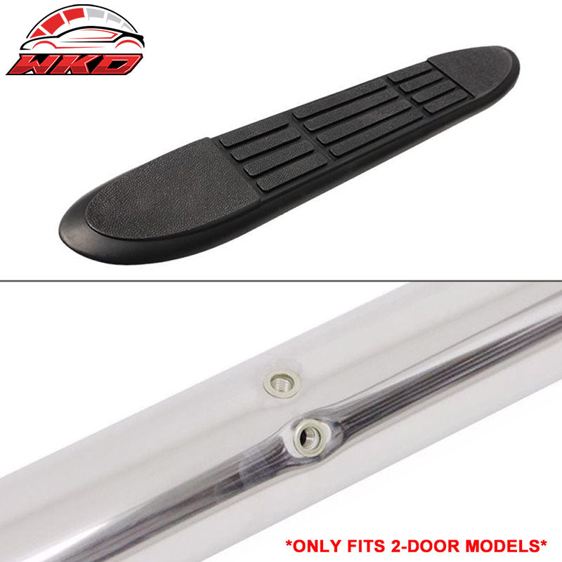 Fits 07-18 Wrangler 2 Door 3 inch S/S Stainless Steel Side Steps Running Boards