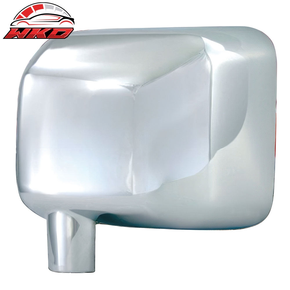 Wholesale 07-18 Jeep Wrangler 2PCS Side Rearview Mirror Cover Cap Replacement Chrome