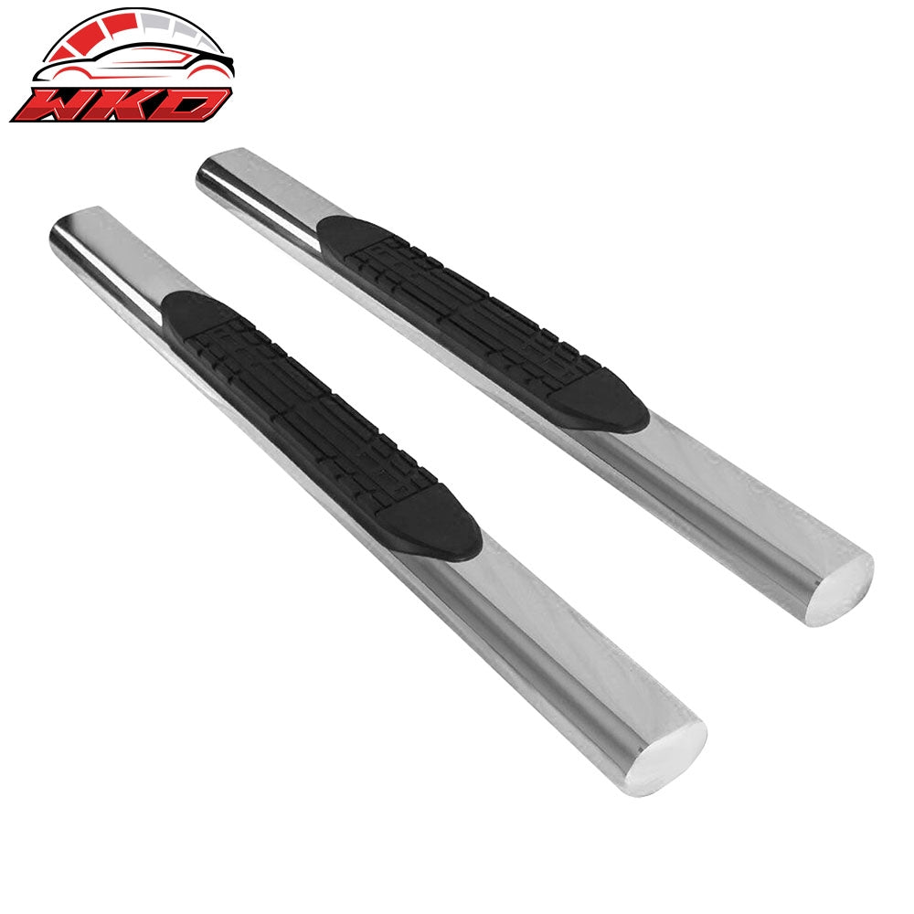 Wholesale 07-18 Jeep Wrangler JK 4" Chrome Oval Side Step Nerf Bars