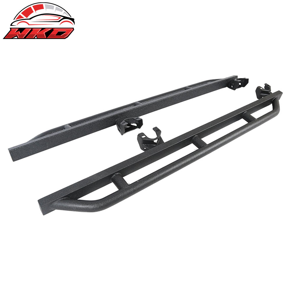 Fits 07-18 Jeep Wrangler JK 4 Door Textured Side Step Nerf Bar Running Board
