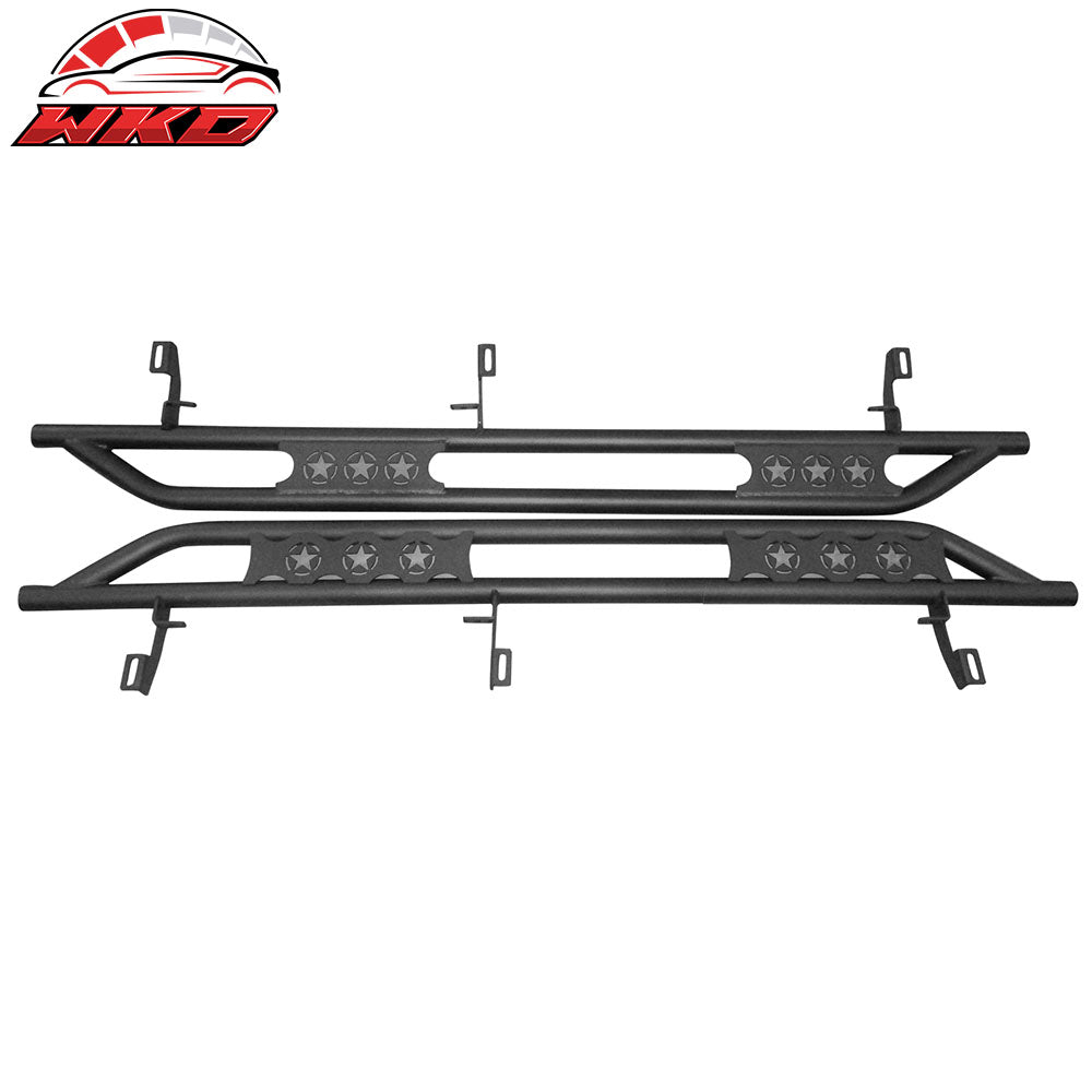 Wholesale 07-18 Jeep Wrangler 4-Door 2PCS Running Boards Side Step Nerf Bars