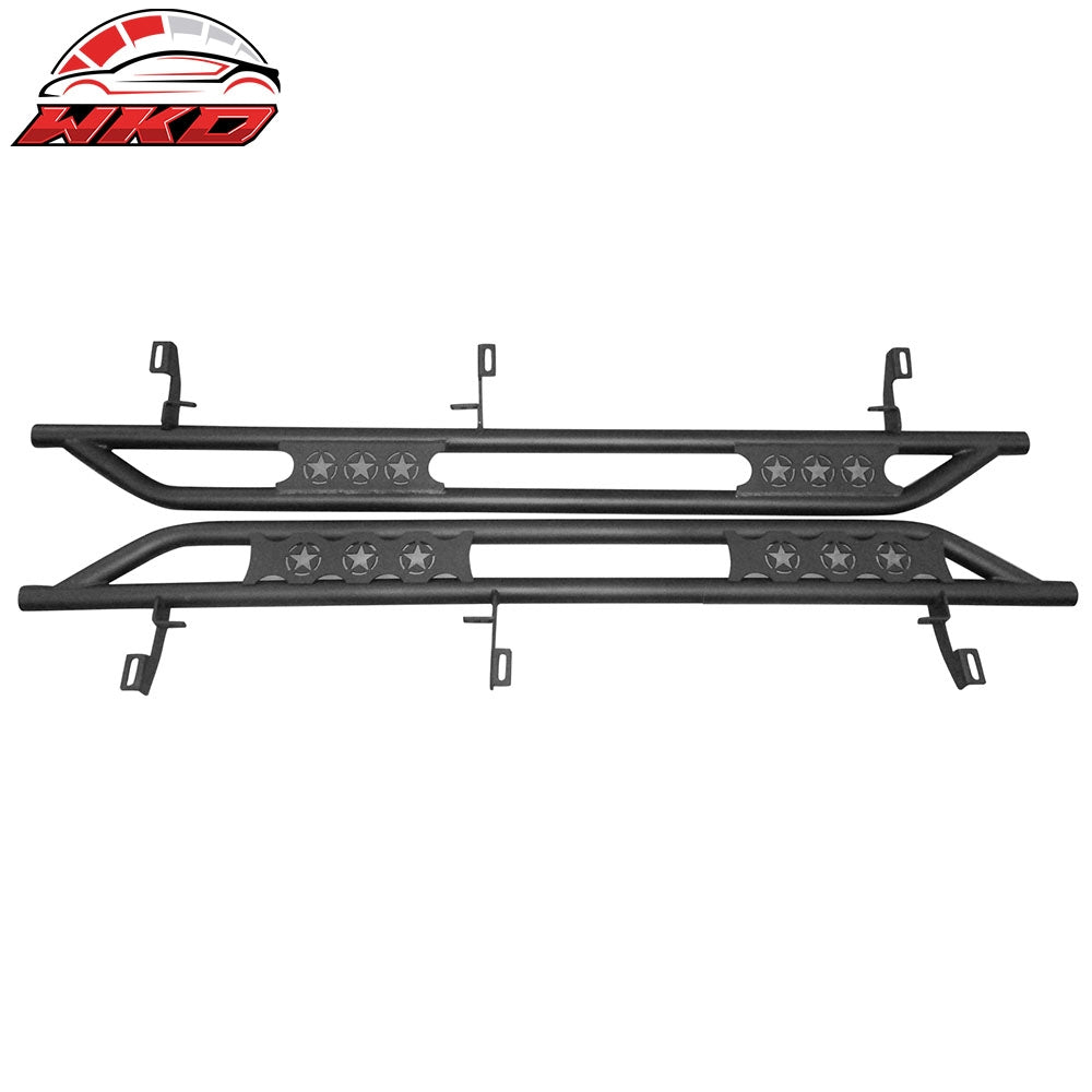 Wholesale 07-18 Jeep Wrangler 4-Door 2PCS Running Boards Side Step Nerf Bars