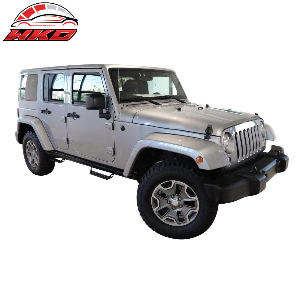 Fits 07-18 Jeep Wrangler 4Dr BCT Style Side Step Bars