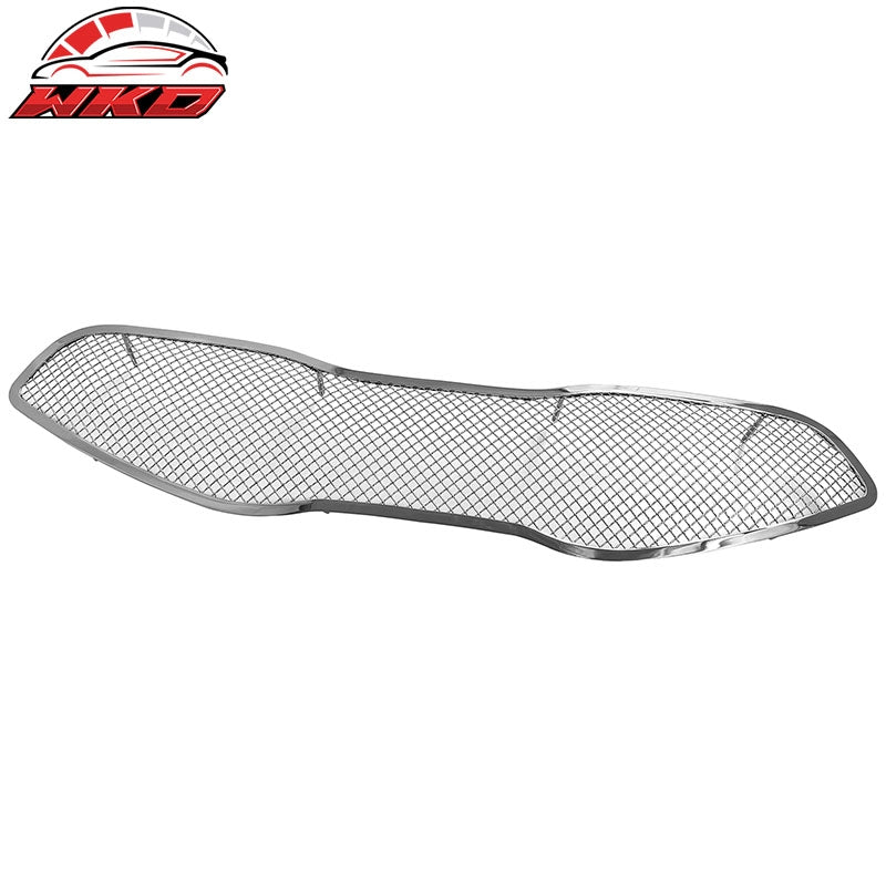 Fits 2014-2016 Kia Cadenza Mesh Style Front Bumper Grille Chrome Stainless Steel