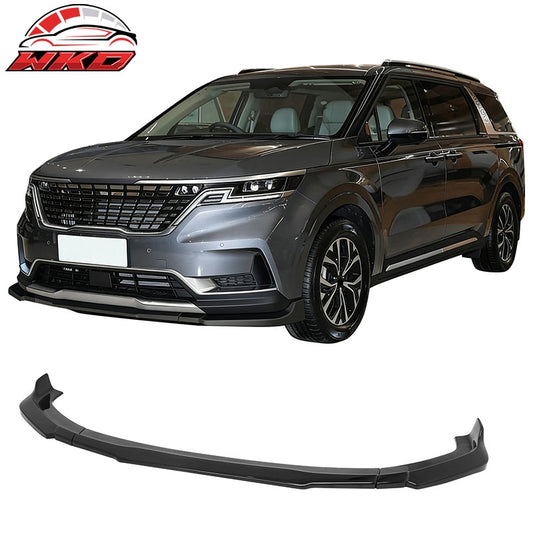 Wholesale 22-24 Kia Carnival IKON Style Front Bumper Lip Chin Spoiler Gloss Black - Wikond Auto