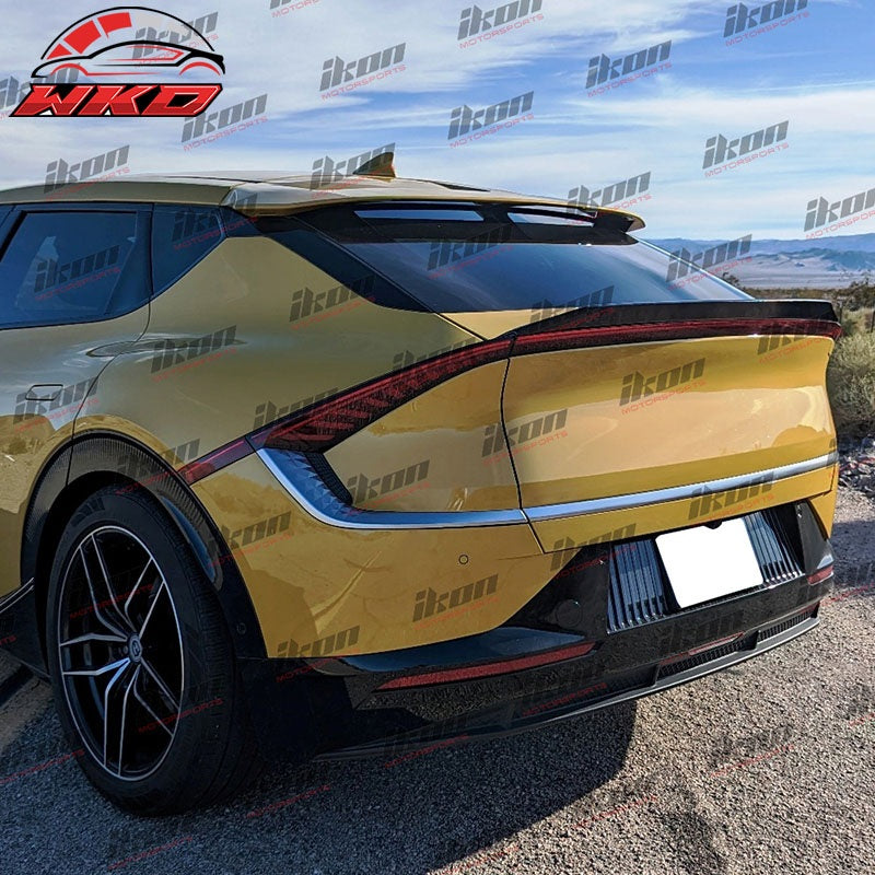 Fits 21-26 Kia EV6 X Style Rear Ducktail Trunk Spoiler Wing Lip ABS Unpainted