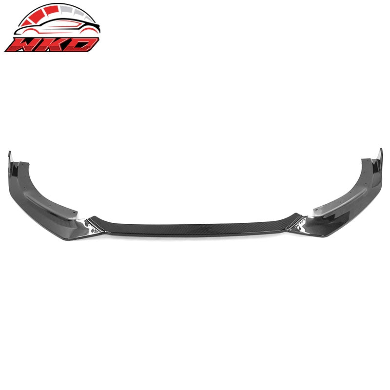 Fits 21-24 Kia K5 GT-Line RD Style 4PCS Front Lip Spoiler Carbon Fiber Print PP