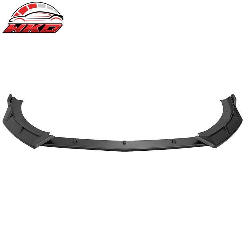Fits 2021-2024 Kia K5 IKON Style 3PCS Front Bumper Lip Spoiler PP Matte Black