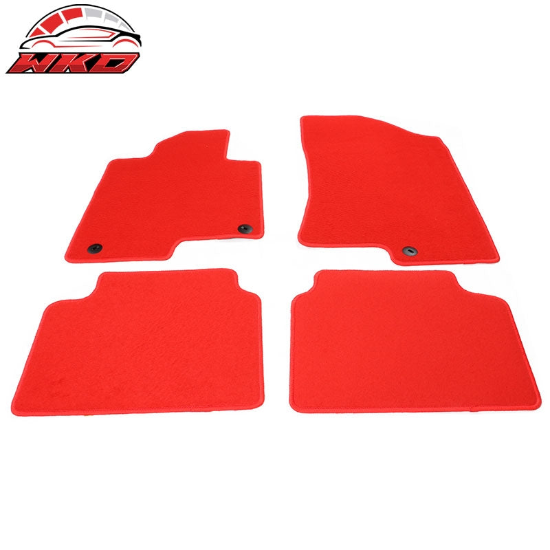 Fits 21-26 Kia K5 Optima Car Auto Floor Mats Liner Red Front Rear Carpets 4PC