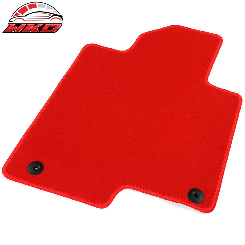 Fits 21-26 Kia K5 Optima Car Auto Floor Mats Liner Red Front Rear Carpets 4PC