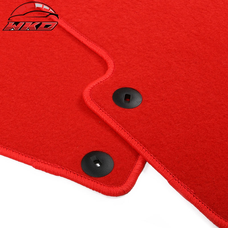 Fits 21-26 Kia K5 Optima Car Auto Floor Mats Liner Red Front Rear Carpets 4PC