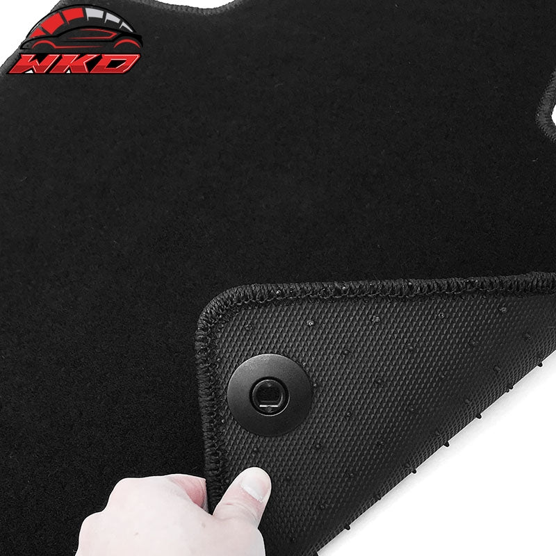 Fits 21-26 Kia K5 Optima 4PCS Auto Car Front Rear Floor Mats Carpets Nylon Black