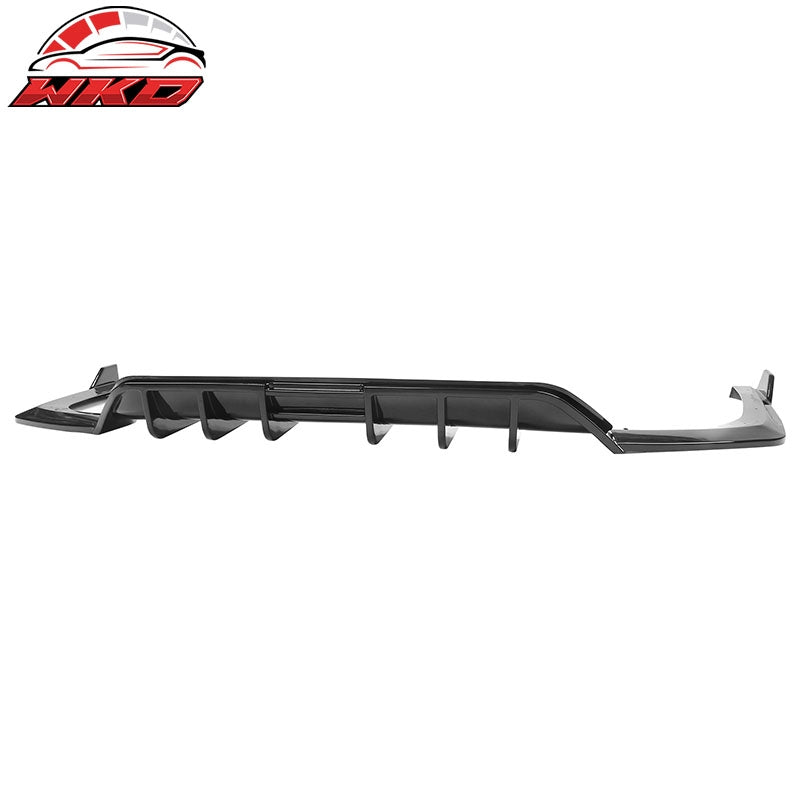 Fits 21-24 Kia K5 GT-Line 3PCS Rear Bumper Lip Diffuser Spoiler Gloss Black PP