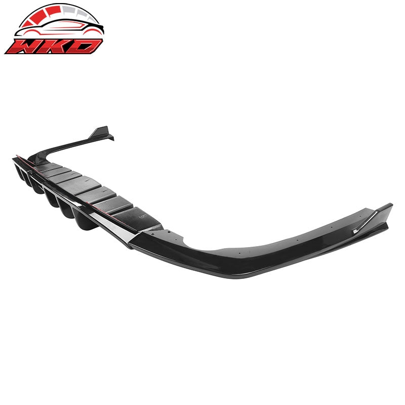 Fits 21-24 Kia K5 GT-Line 3PCS Rear Bumper Lip Diffuser Spoiler Gloss Black PP