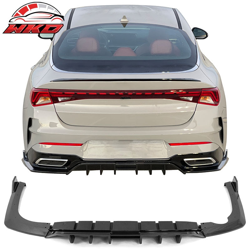 Wholesale 21-24 Kia K5 GT-Line 3PCS Rear Bumper Lip Diffuser Carbon Fiber Print PP