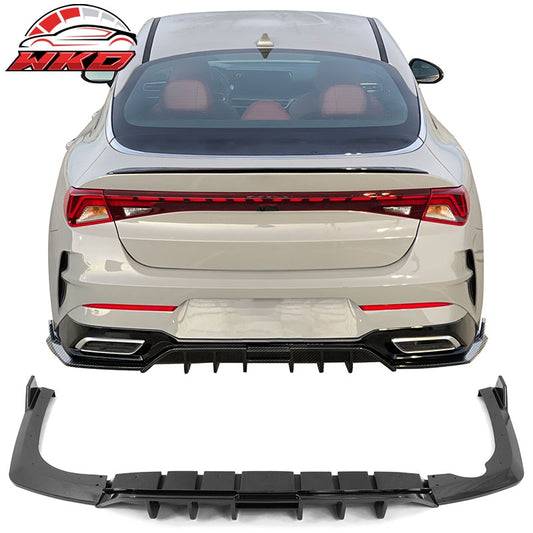 Wholesale 21-24 Kia K5 GT-Line 3PCS Rear Bumper Lip Diffuser Carbon Fiber Print PP