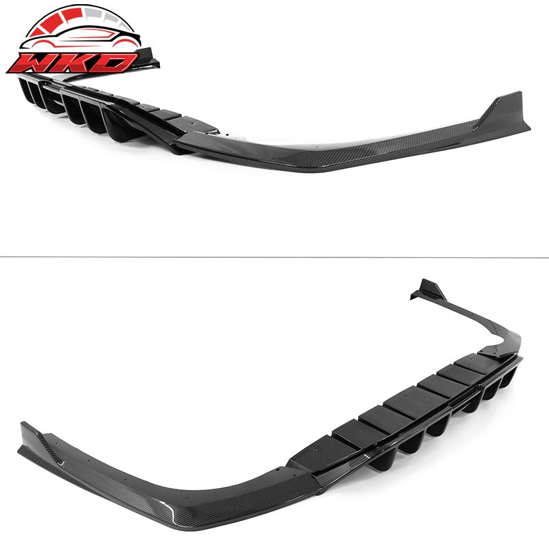 Fits 21-24 Kia K5 GT-Line 3PCS Rear Bumper Lip Diffuser Carbon Fiber Print PP