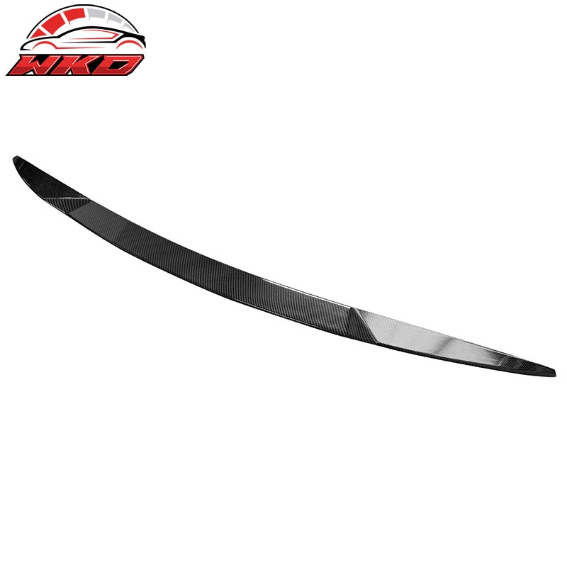 Fits 21-24 Kia K5 V Style Rear Trunk Spoiler Wing Lip ABS Carbon Fiber Print