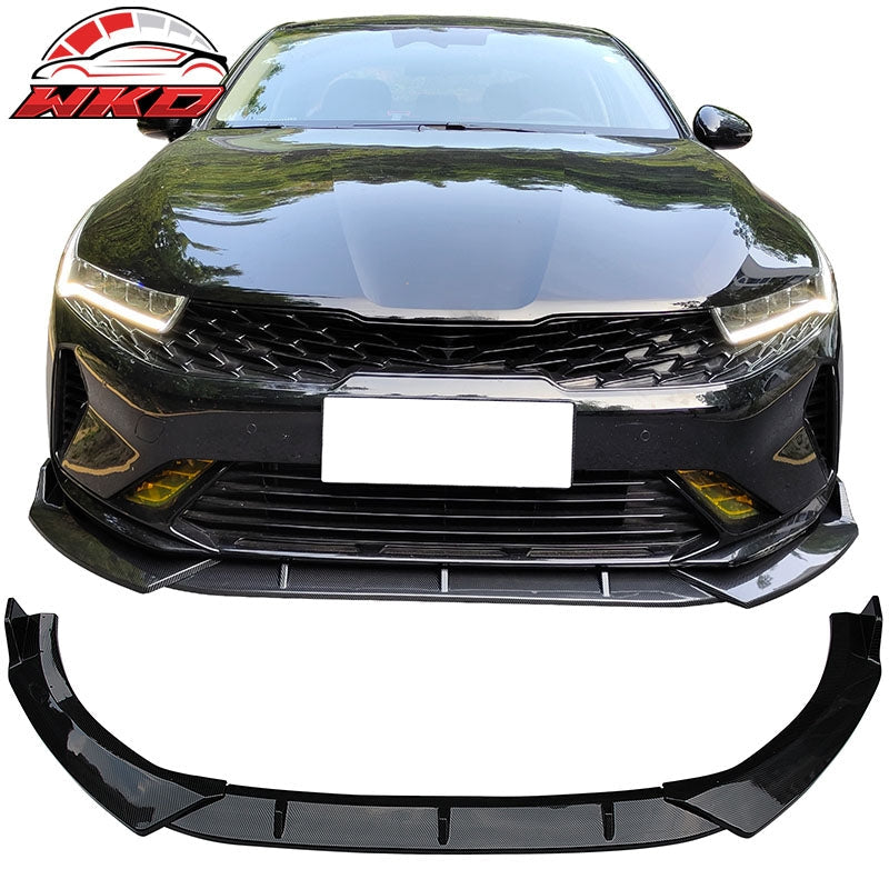 Wholesale 21-27 Kia Optima K5 EX LX GT Carbon Fiber Print 3PC Front Bumper Lip Spoiler