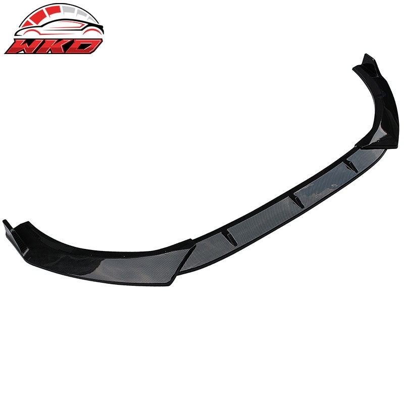 For 21-27 Kia Optima K5 EX LX GT Carbon Fiber Print 3PC Front Bumper Lip Spoiler