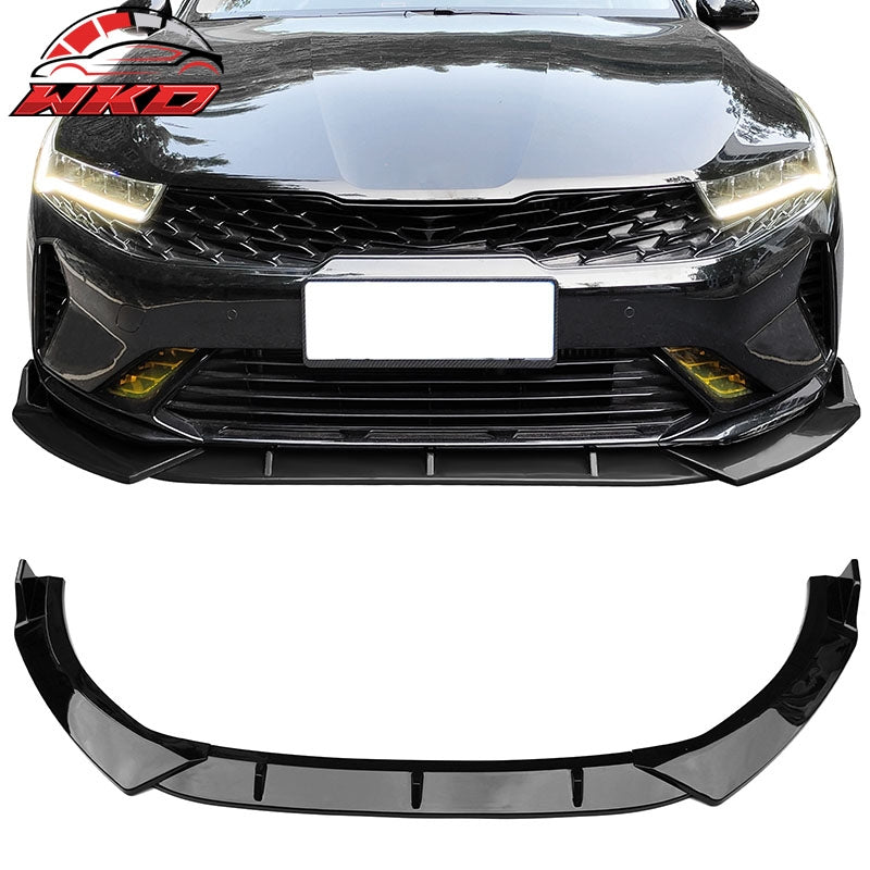 Wholesale 21-27 Kia Optima K5 EX LX GT Gloss Black 3PC Front Bumper Lip PP Spoiler