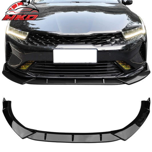 Wholesale 21-27 Kia Optima K5 EX LX GT Gloss Black 3PC Front Bumper Lip PP Spoiler