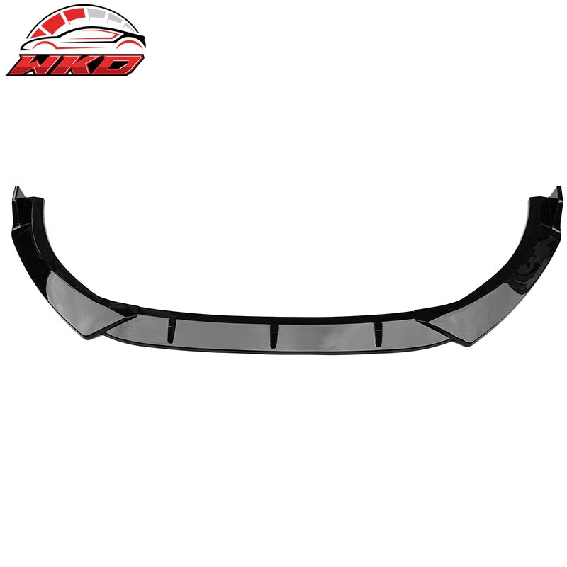 Fits 21-27 Kia Optima K5 EX LX GT Gloss Black 3PC Front Bumper Lip PP Spoiler