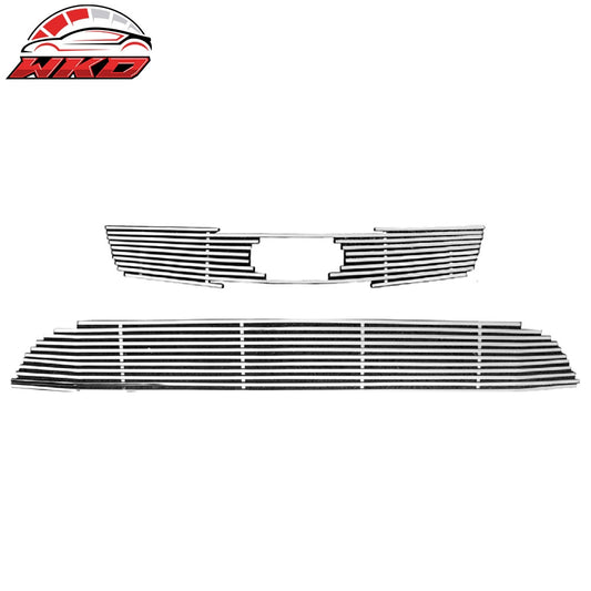 Wholesale 10-11 Kia Rio Billet Style Chrome Front Bumper Grille Set Stainless Steel