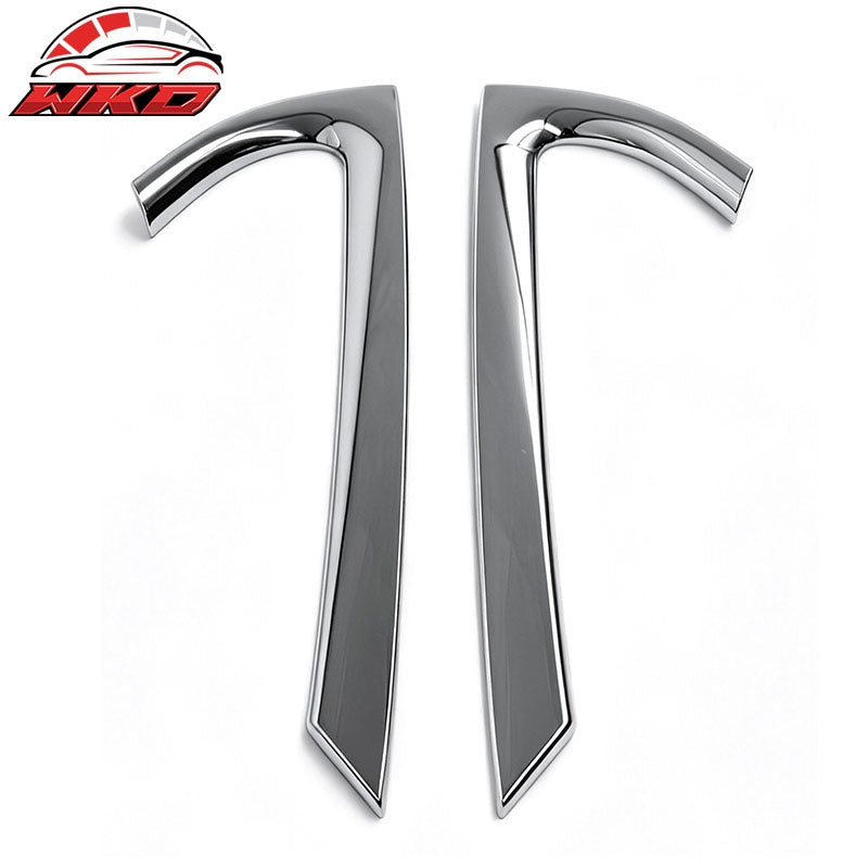 Fits 2007-2012 Kia Rondo A Pillar Molding Trims Garnish Cover Chrome 2PCS Set
