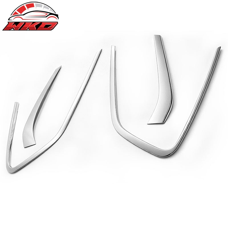 Fits 2007-2012 Kia Rondo C Pillar Molding Trims Garnish Cover Chrome ABS 2PCS