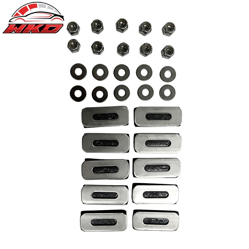 For 2011-2012 Kia Sedona Front Bumper Grille Chrome Stainless Steel Billet Style
