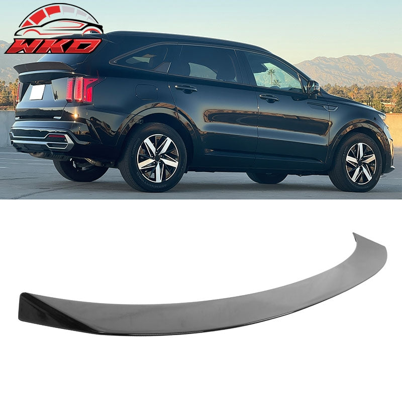 Fits 21-24 Kia Sorento Duckbill Style Rear Trunk Middle Spoiler ABS Gloss Black