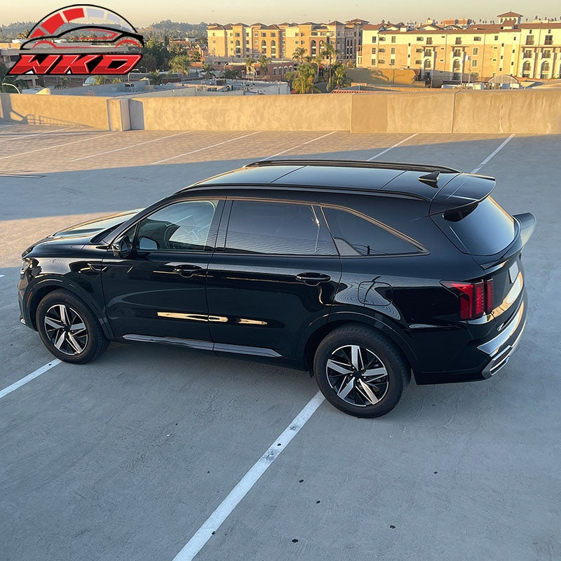 Fits 21-24 Kia Sorento Duckbill Style Rear Trunk Middle Spoiler ABS Gloss Black