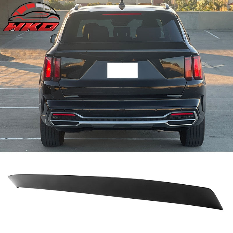 Fits 21-24 Kia Sorento Duckbill Style Rear Trunk Middle Spoiler ABS Matte Black
