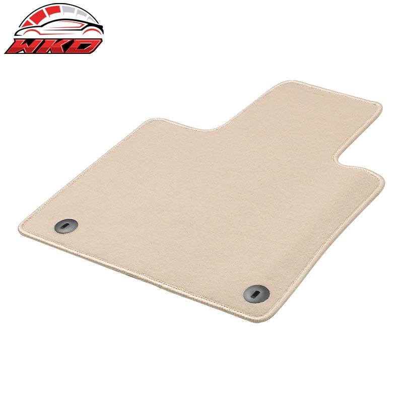 Fits 21-26 Kia Sorento 4-Door Front & Rear Floor Mats Carpet Nylon 3PCS - Beige