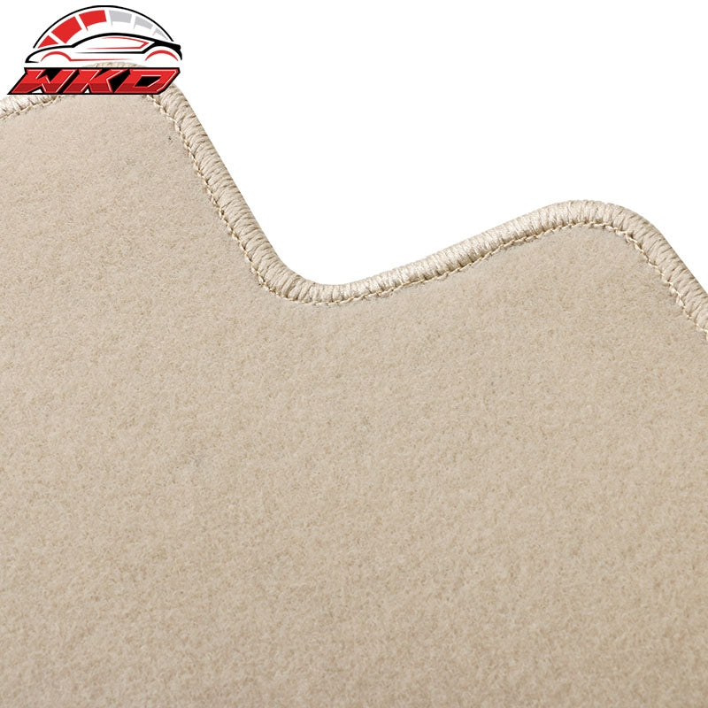 Fits 21-26 Kia Sorento 4-Door Front & Rear Floor Mats Carpet Nylon 3PCS - Beige