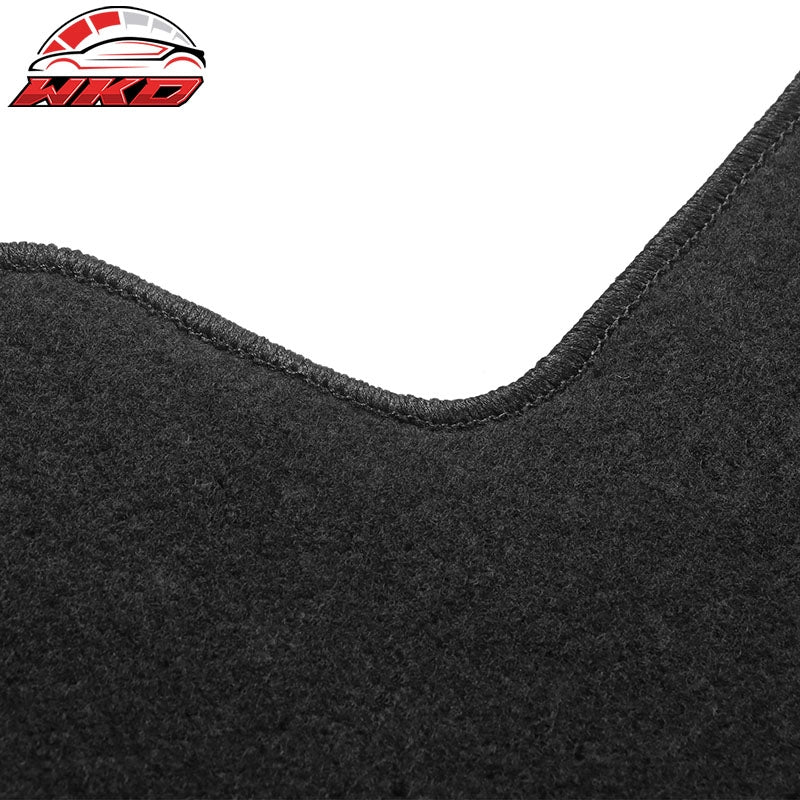 Fits 21-26 Kia Sorento 4-Door Front & Rear Floor Mats Carpet Nylon 3PCS - Black