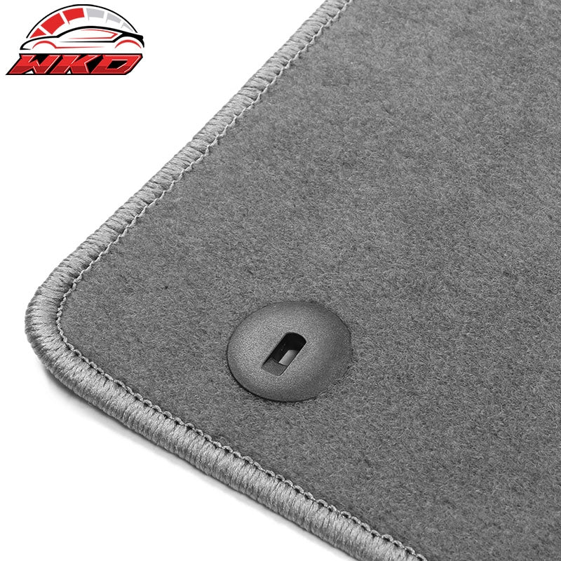 Fits 21-26 Kia Sorento 4-Door Front & Rear Floor Mats Carpet Nylon 3PCS - Gray