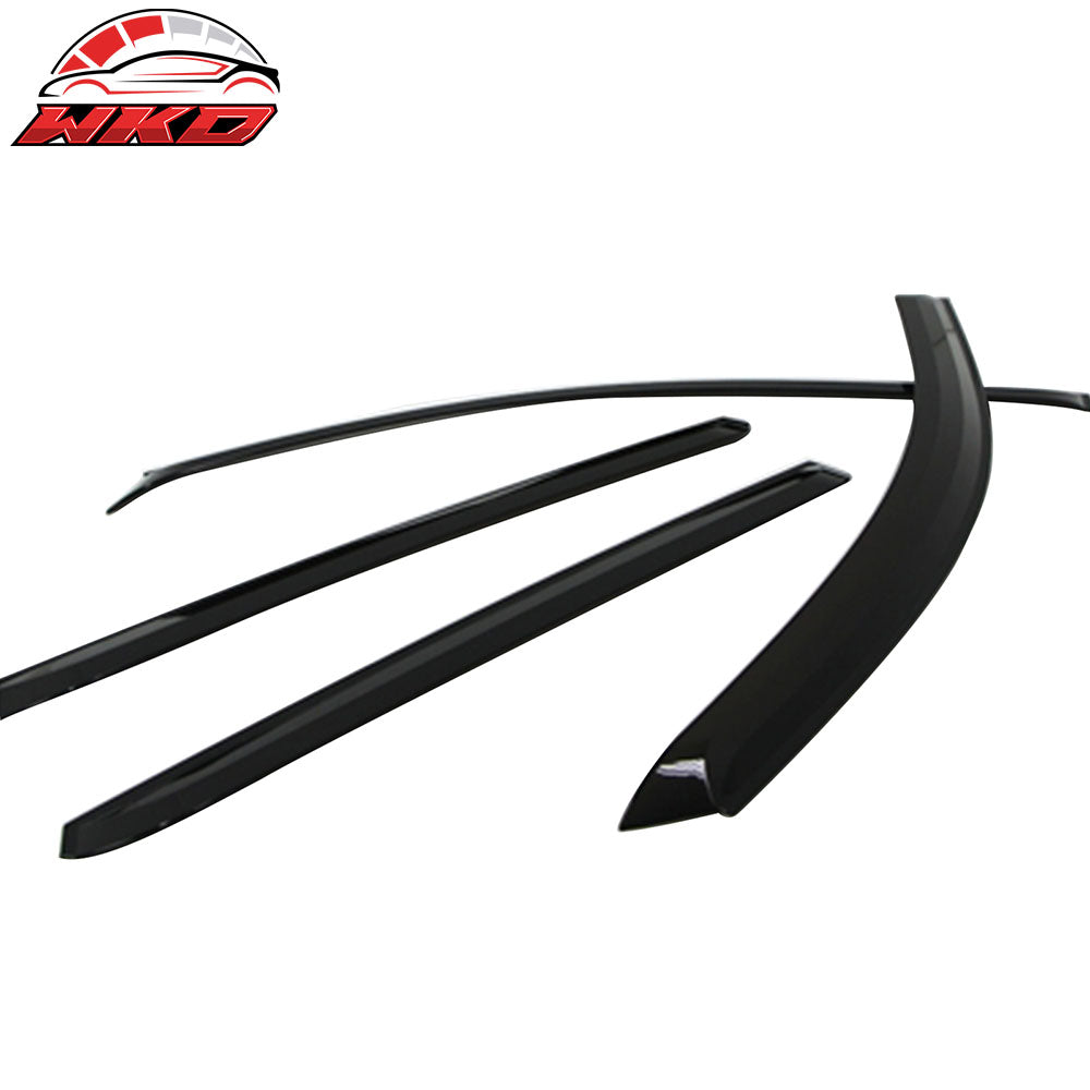 Wholesale 11-15 Kia Sorento 4PCS Window Visors Vent Rain Guard Tape-On ABS Dark Smoke