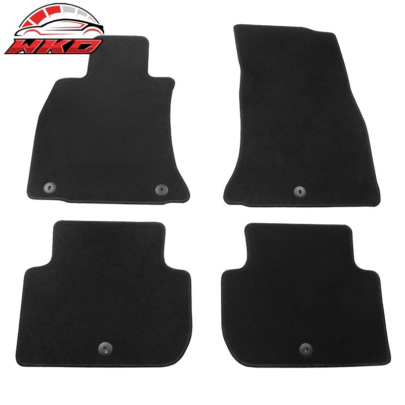 Wholesale 18-23 Kia Stinger 1st 2nd Row Floor Mats Liners Carpets Black Nylon 4PC Set