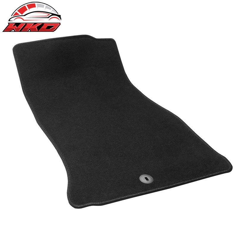 Fits 18-23 Kia Stinger 1st 2nd Row Floor Mats Liners Carpets Black Nylon 4PC Set