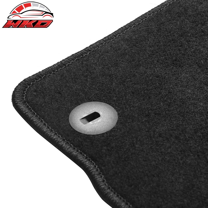 Fits 18-23 Kia Stinger 1st 2nd Row Floor Mats Liners Carpets Black Nylon 4PC Set